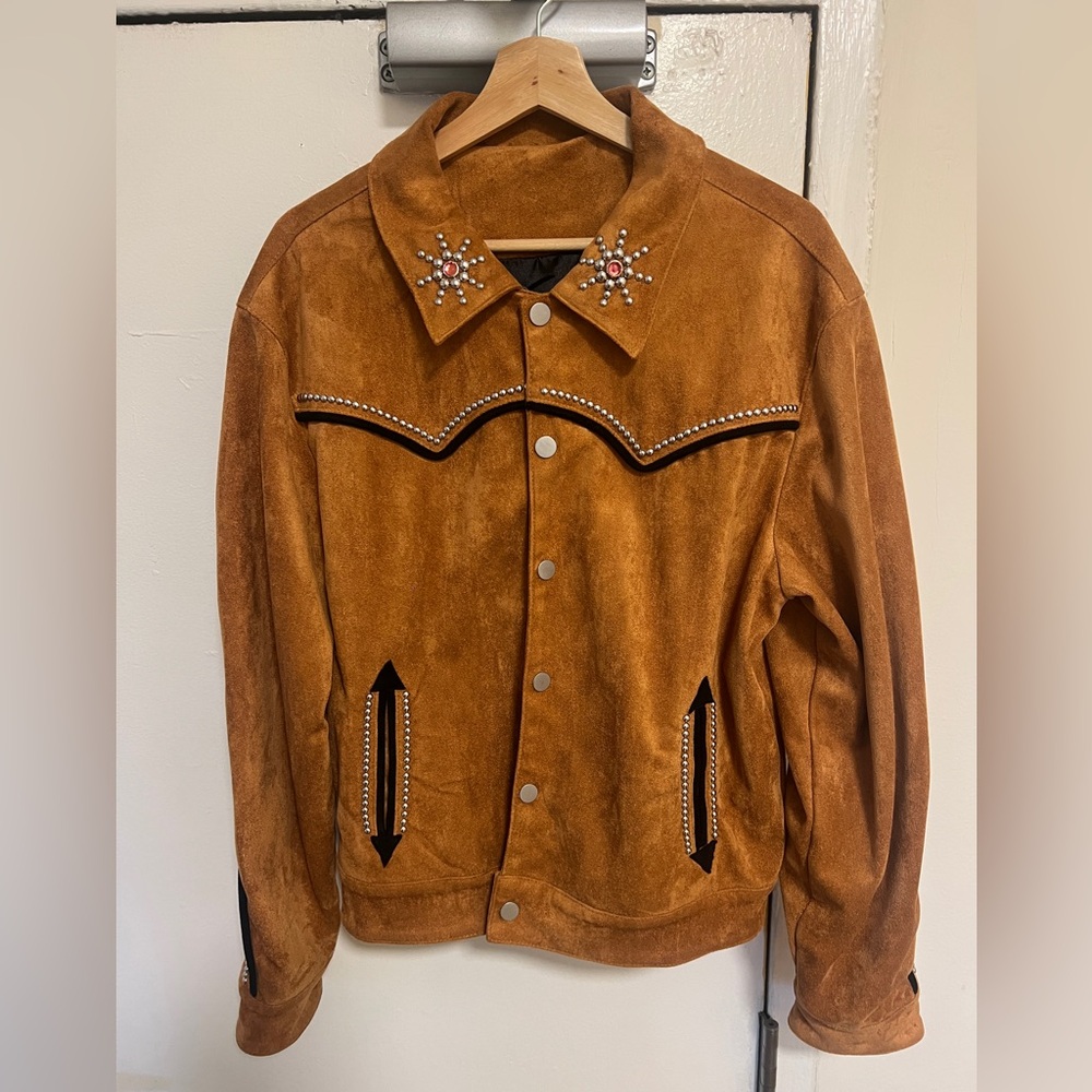 Camel Suede Men’s Jacket
